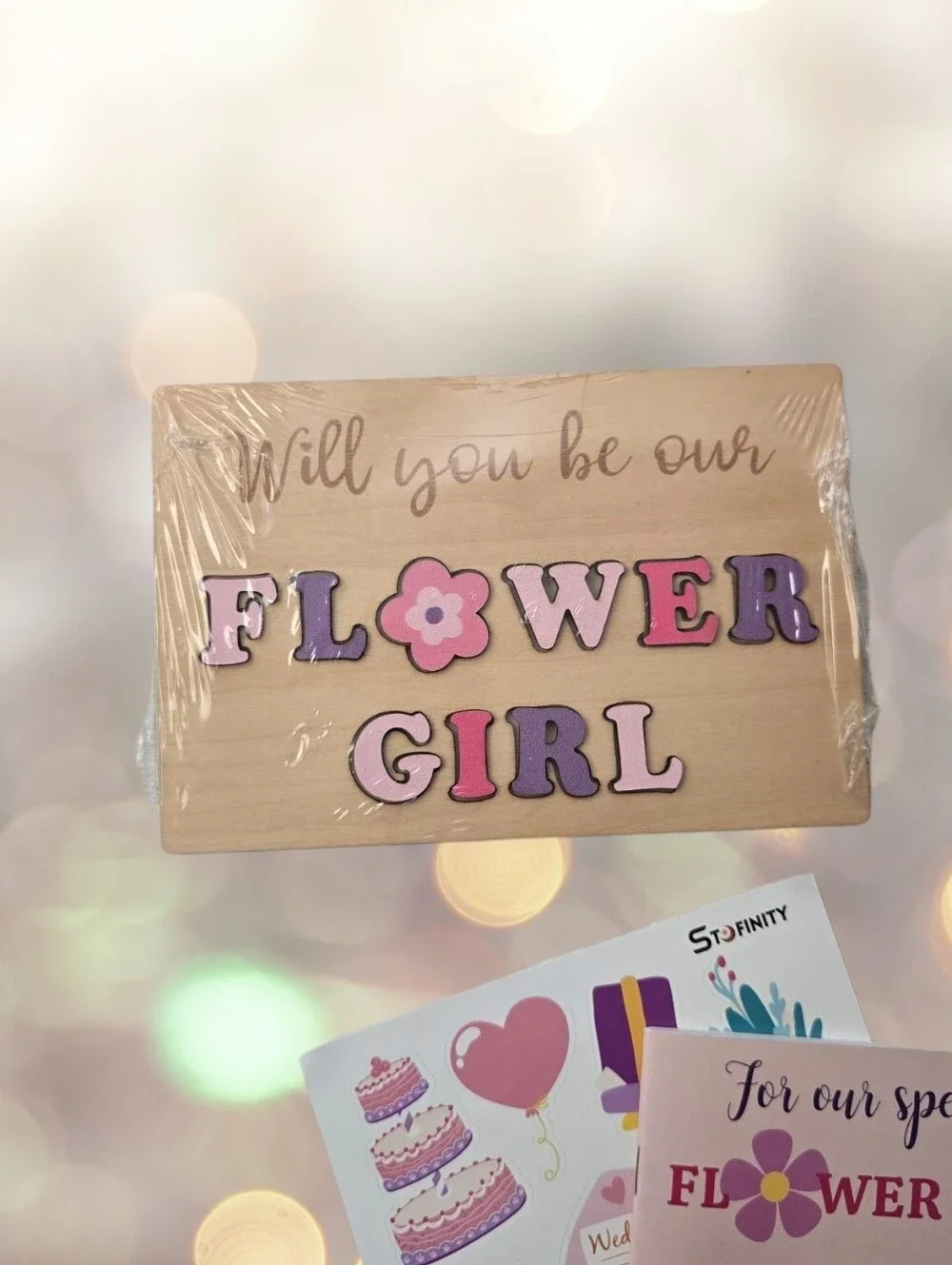 Will You Be Our Flower Girl Wooden Puzzle Proposal Gift Wedding Keepsake